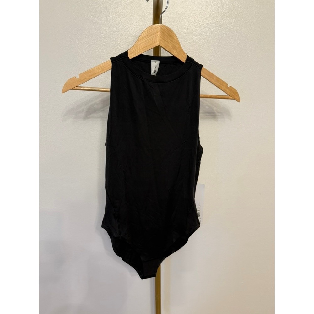 Lululemon Wundermost High-Neck Bodysuit, Black, Small, NWT, MSRP $68